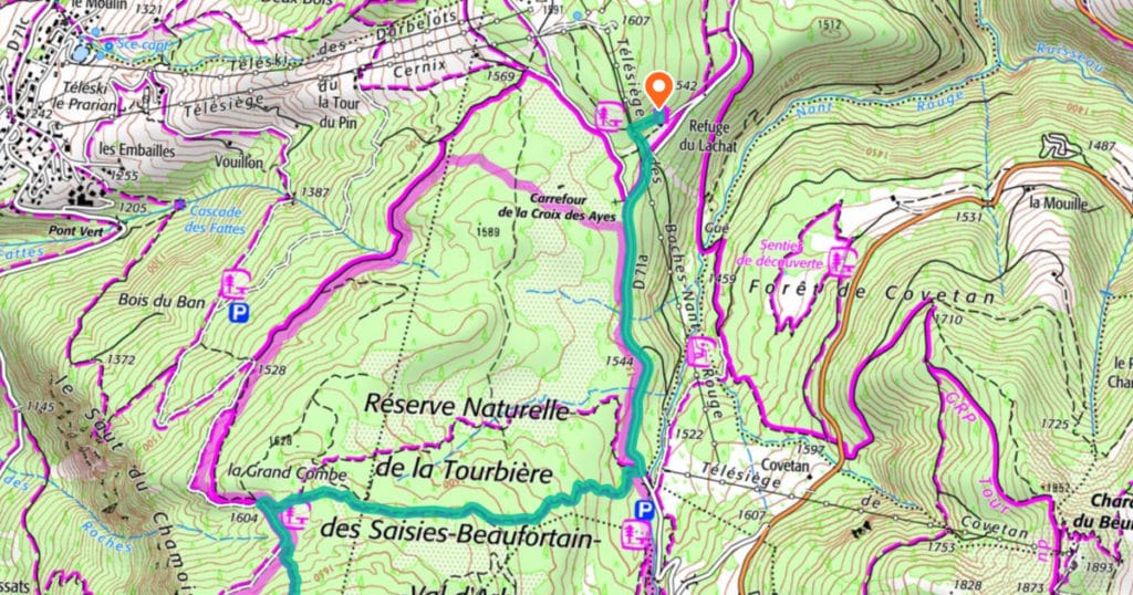 en arrivant au refuge de lachat