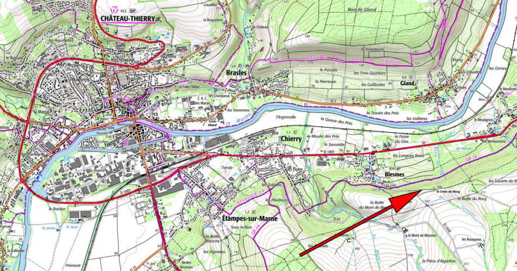 GR14 à Chateau Thierry