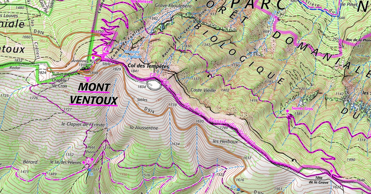 Les randonnées sur le mont Ventoux